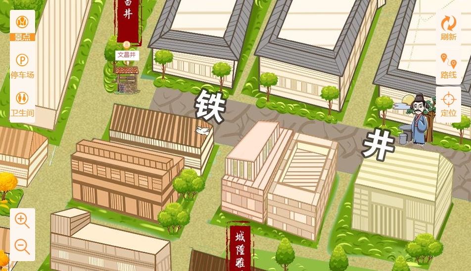市中智慧景区：手绘地图与语音导览的完美融合