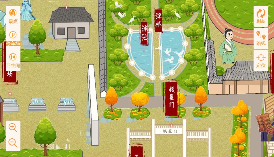 市中手绘地图景区语音讲解导览系统：智慧景区建设的基石